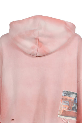 OKI DOG HOODED SWEATSHIRT / PNK