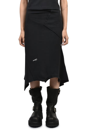 WOMEN UPSIDE-DOWN SKIRT / BLK