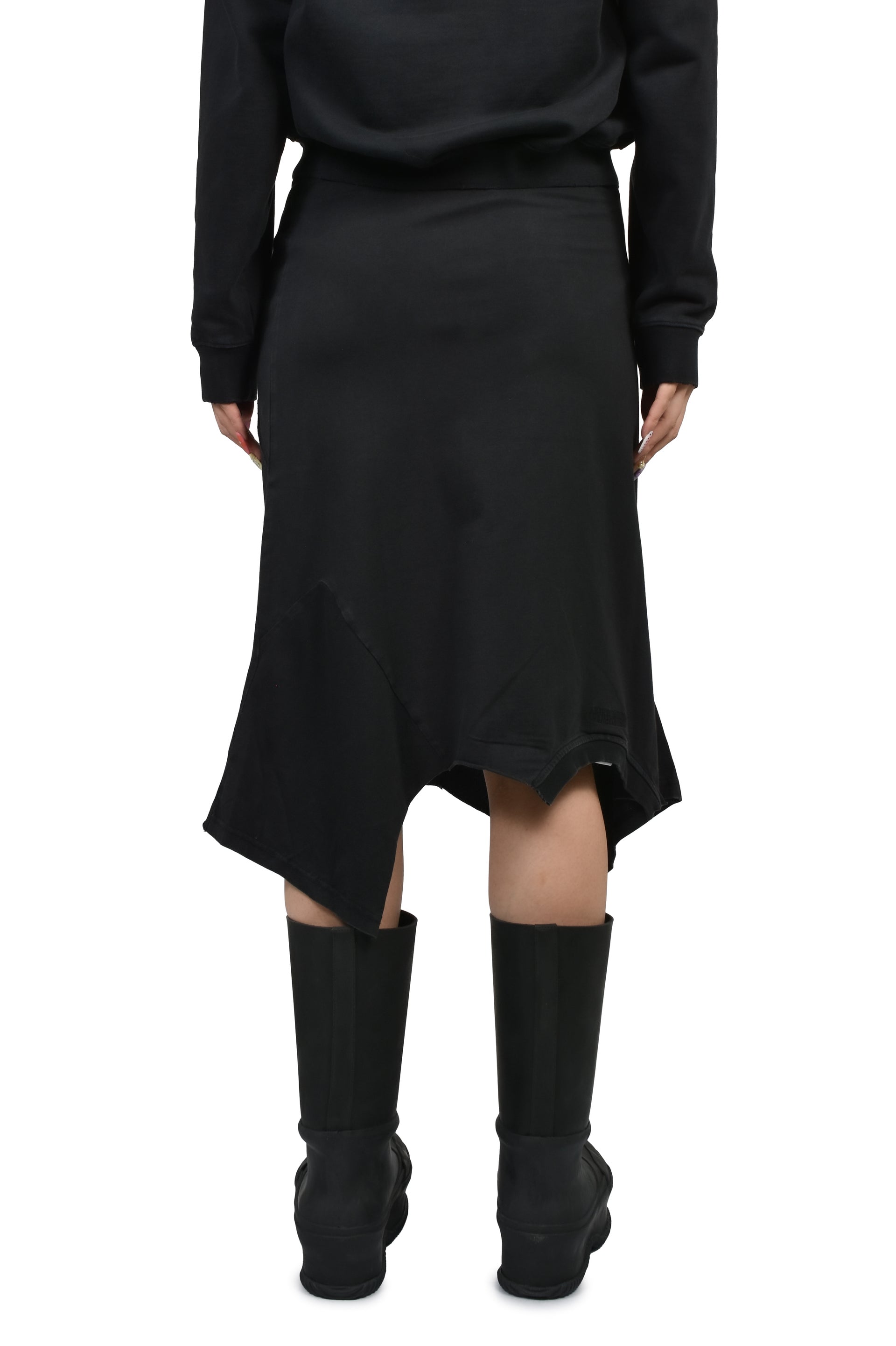 FEMME UPSIDE-DOWN SKIRT / BLK