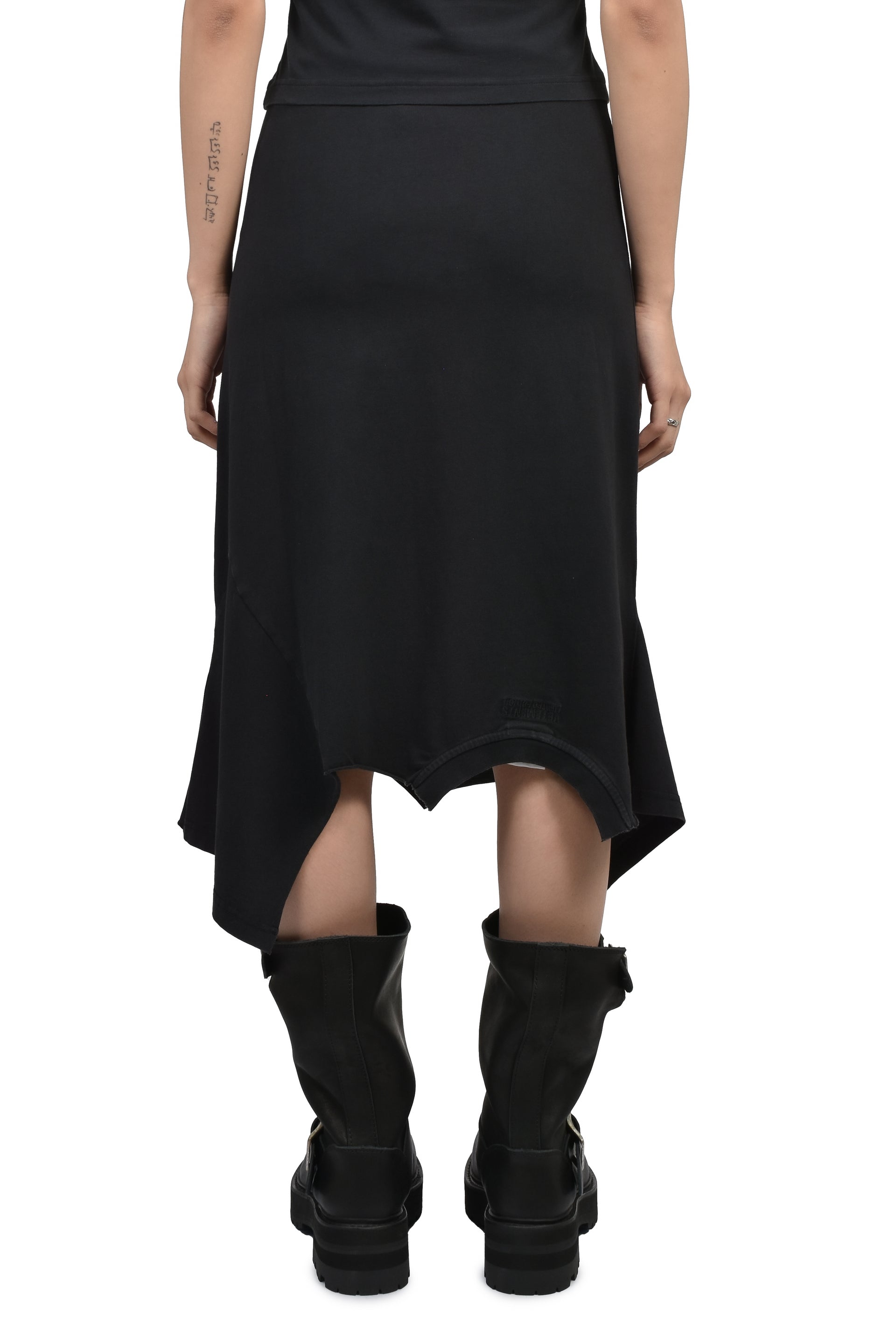FEMME UPSIDE-DOWN SKIRT / BLK