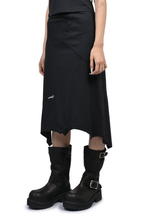 WOMEN UPSIDE-DOWN SKIRT / BLK
