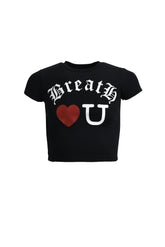 LOVE BH W TEE / BLACK 