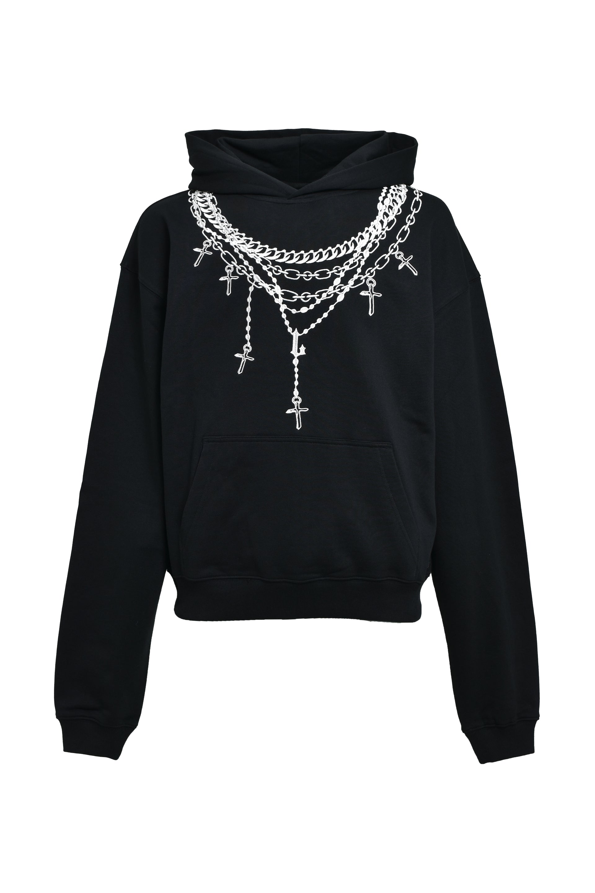 NECKLACE HOODIE / BLK