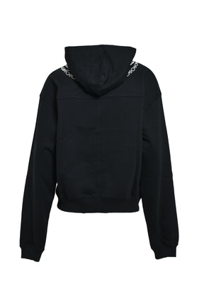NECKLACE HOODIE / BLACK 