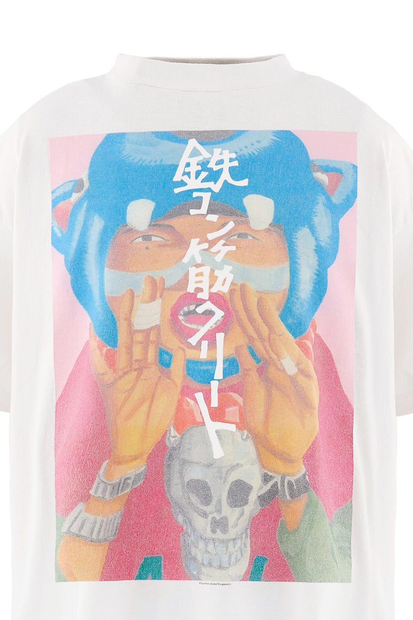 鉄ｺﾝ筋ｸﾘｰﾄ_SS T-SHIRT/SHIRO / WHT