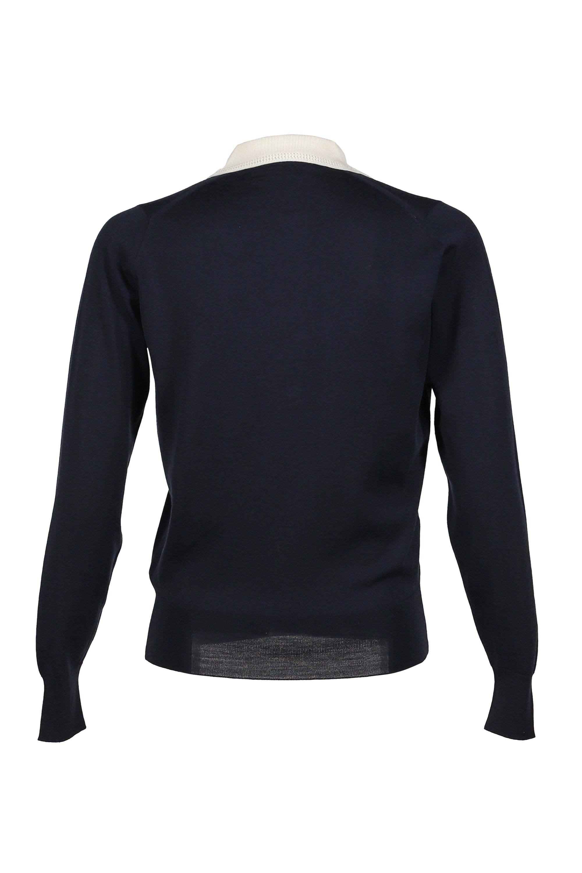 Wales Bonner JOHN SMEDLEY SS26 HENRY POLO / NVY / IVO - NUBIAN