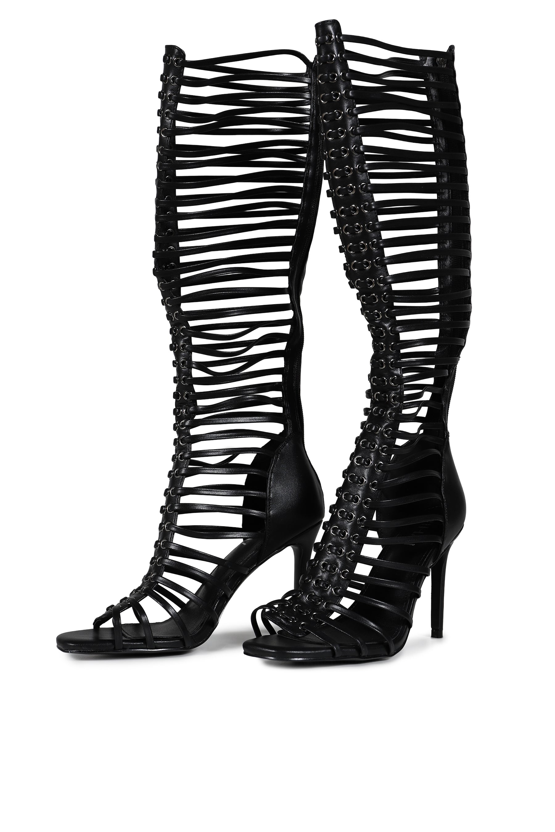 LOCK UP HEELS IN BLACK / BLK
