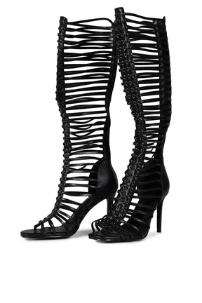 LOCK UP HEELS IN BLACK / BLK