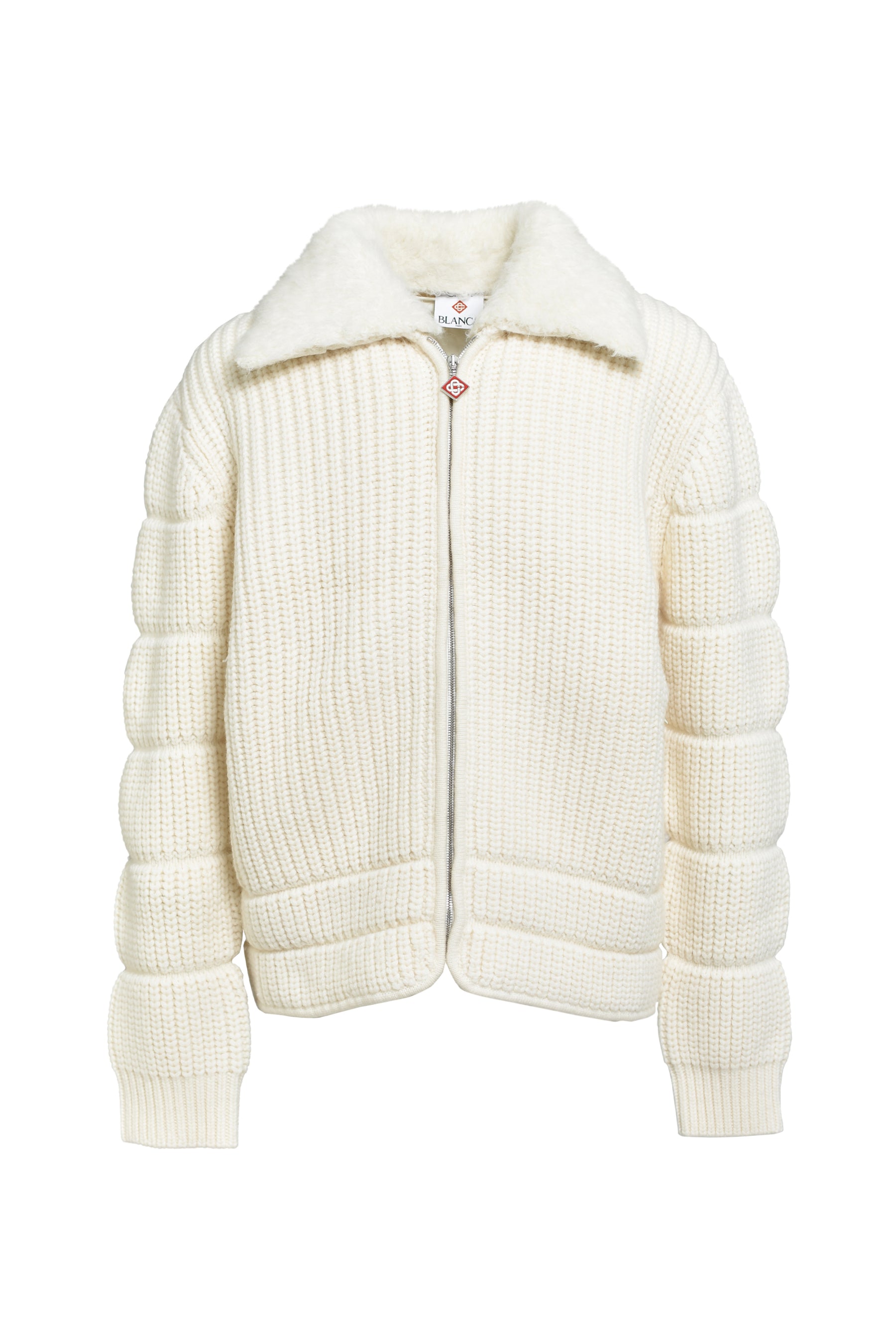 RIB PADDED JACKET / ALPACA MIX 