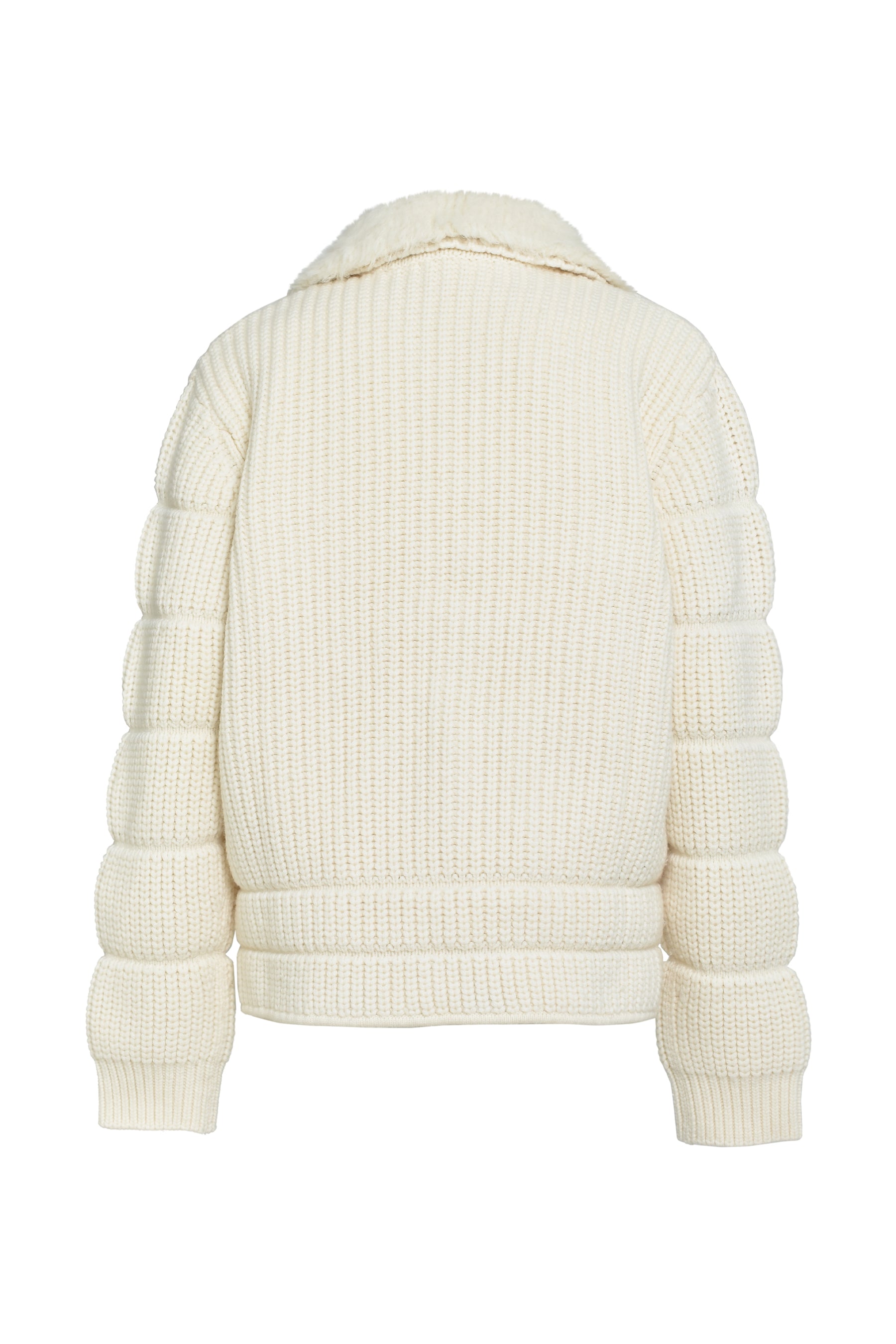 RIB PADDED JACKET / ALPACA MIX 