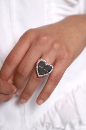 POCKET MIRROR RING / SIL
