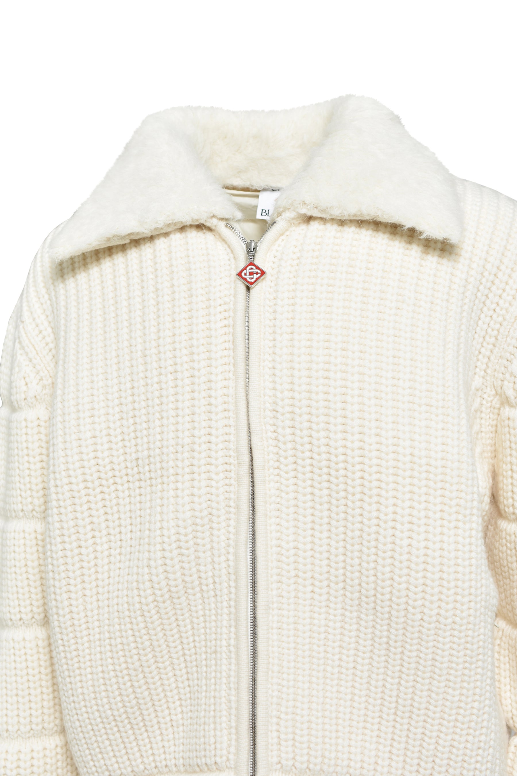 RIB PADDED JACKET / ALPACA MIX 