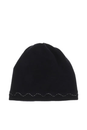 HAND STITCH BEANIE / BLK