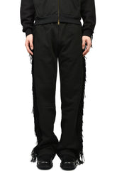 FRINGED SWEATS / BLK