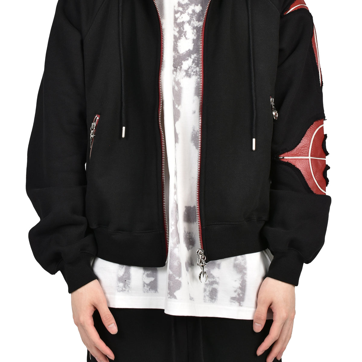 thug club JPG スリーブ Thug Club サグクラブ SS26 NEW ROCK ZIP-UP HOODIE / BLK - NUBIAN