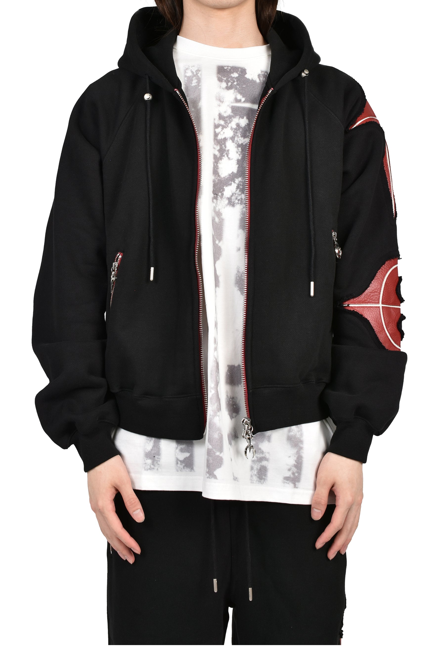Thug Club サグクラブ SS26 NEW ROCK ZIP-UP HOODIE / BLK - NUBIAN