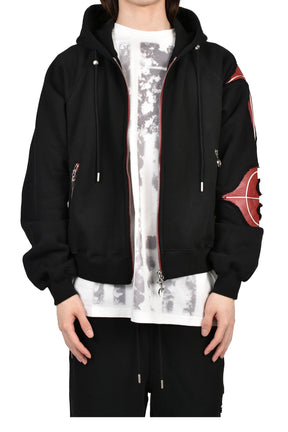 Thug Club サグクラブ SS26 NEW ROCK ZIP-UP HOODIE / BLK - NUBIAN