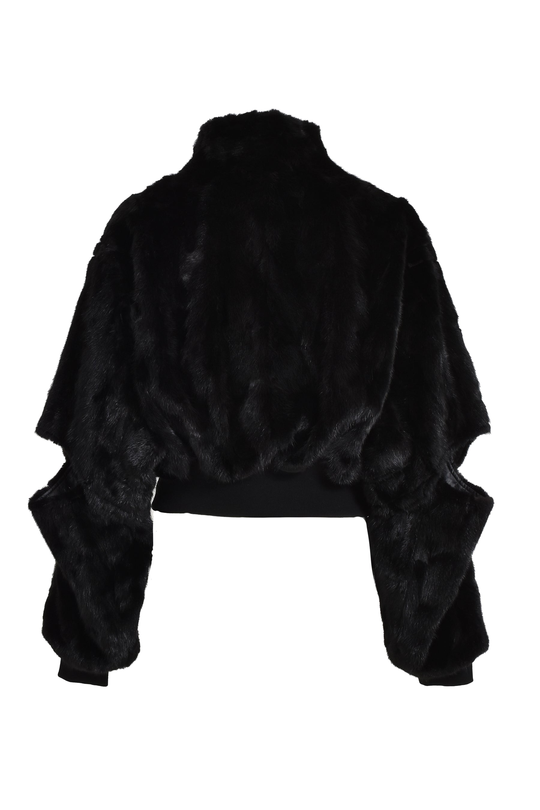 MINK HAIR BLOUSON / BLK