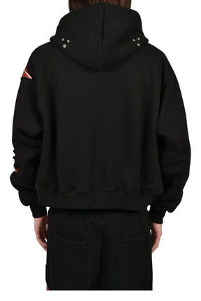 NEW ROCK ZIP-UP HOODIE / BLK