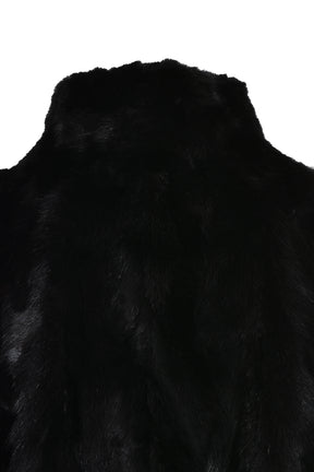 MINK HAIR BLOUSON / BLK