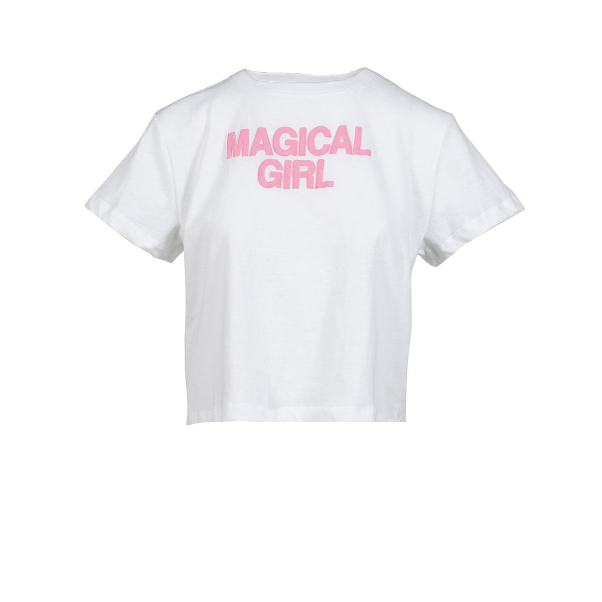 ASHLEY WILLIAMS SS26 WHITE CROPPED T-SHIRT / MAGICAL GIRL - NUBIAN
