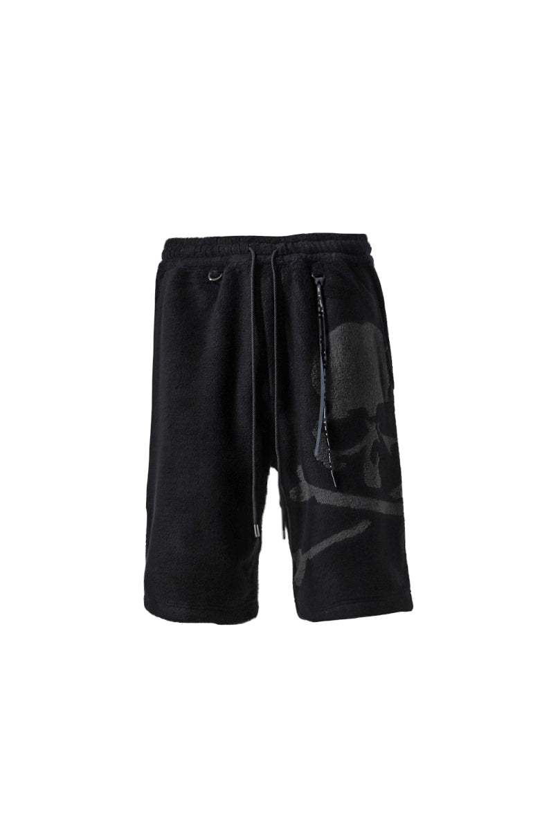 TERRY JACQUARD SHORTS / BLK