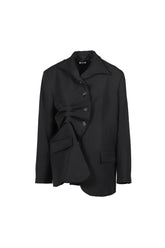 PLEATED BLAZER BLACK / BLK