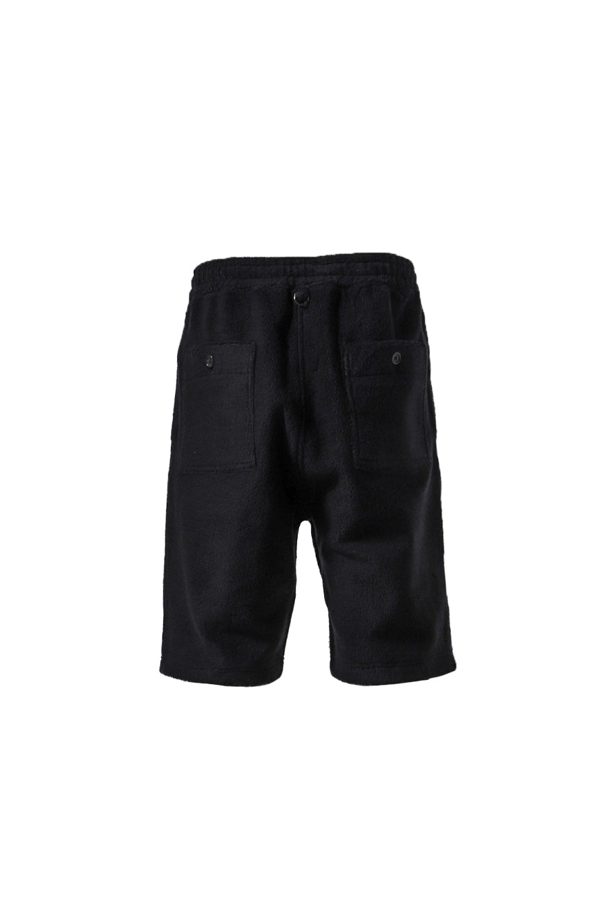 TERRY JACQUARD SHORTS / BLK