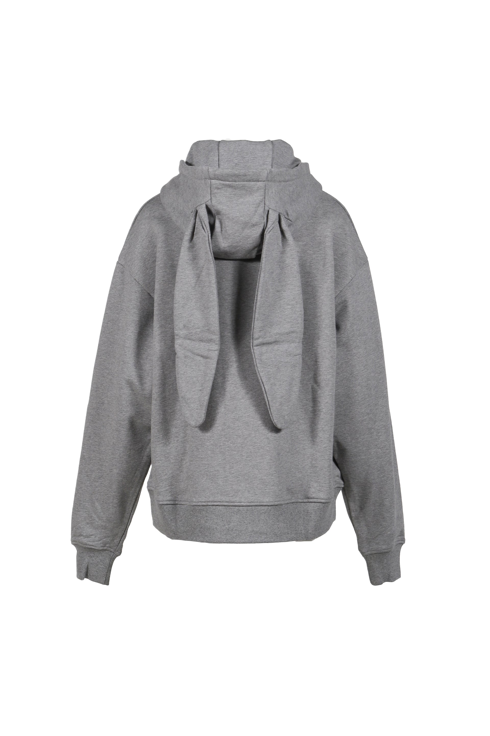 PATCH RABBIT EARS HOODY / GRY