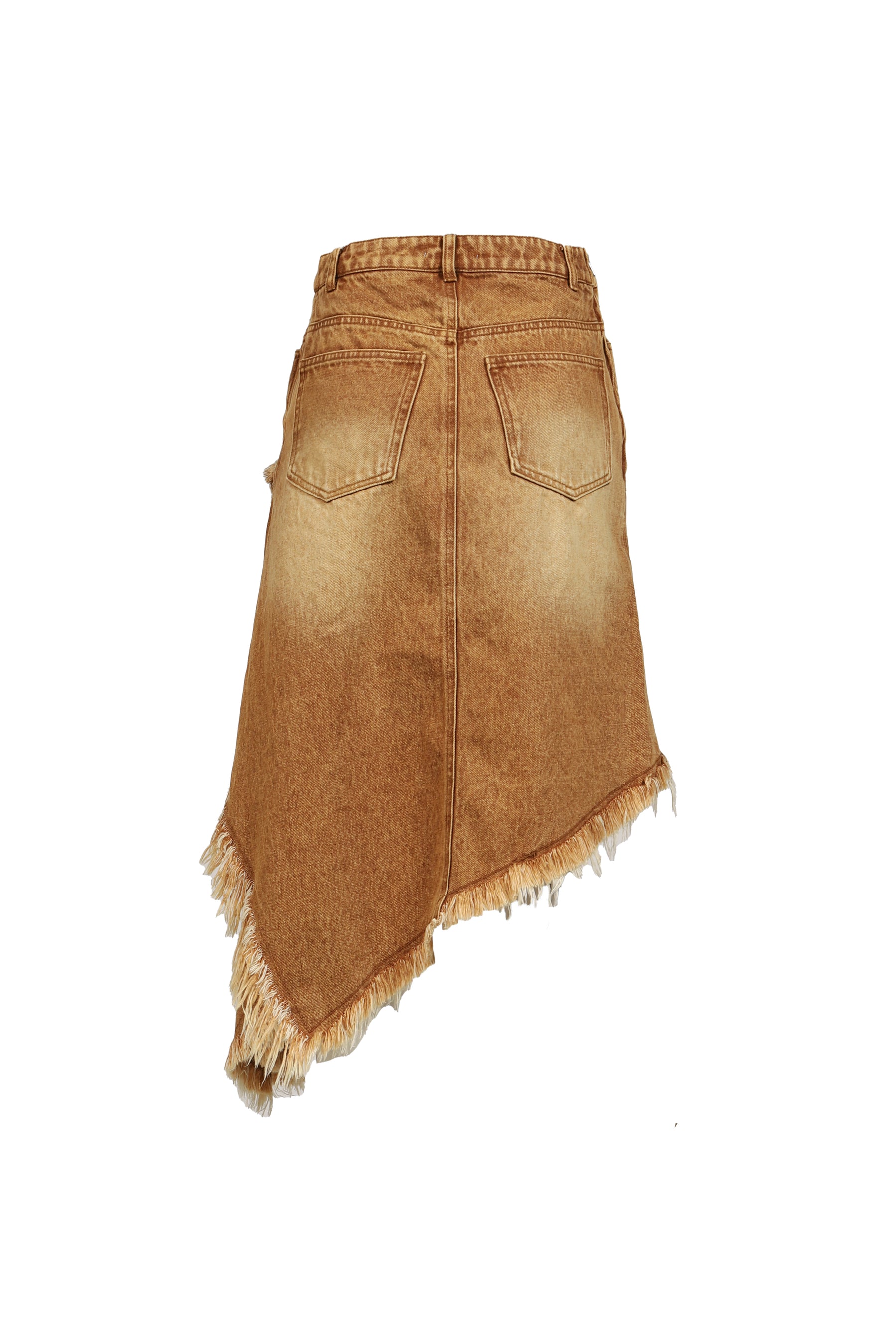 ASYMMETRY DENIM SKIRT / BRW