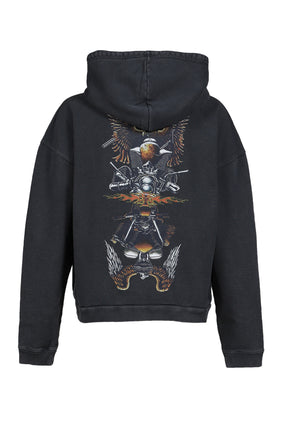 MOTOR ZIP HOODIE / BLK