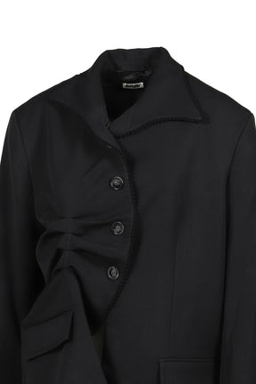 PLEATED BLAZER BLACK / BLK