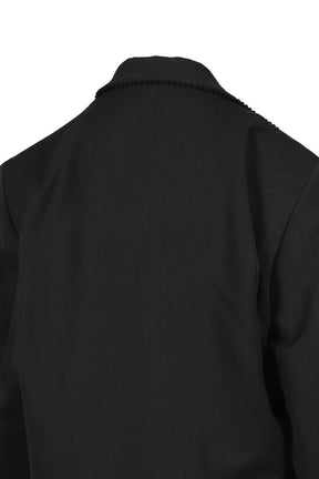 PLEATED BLAZER BLACK / BLK