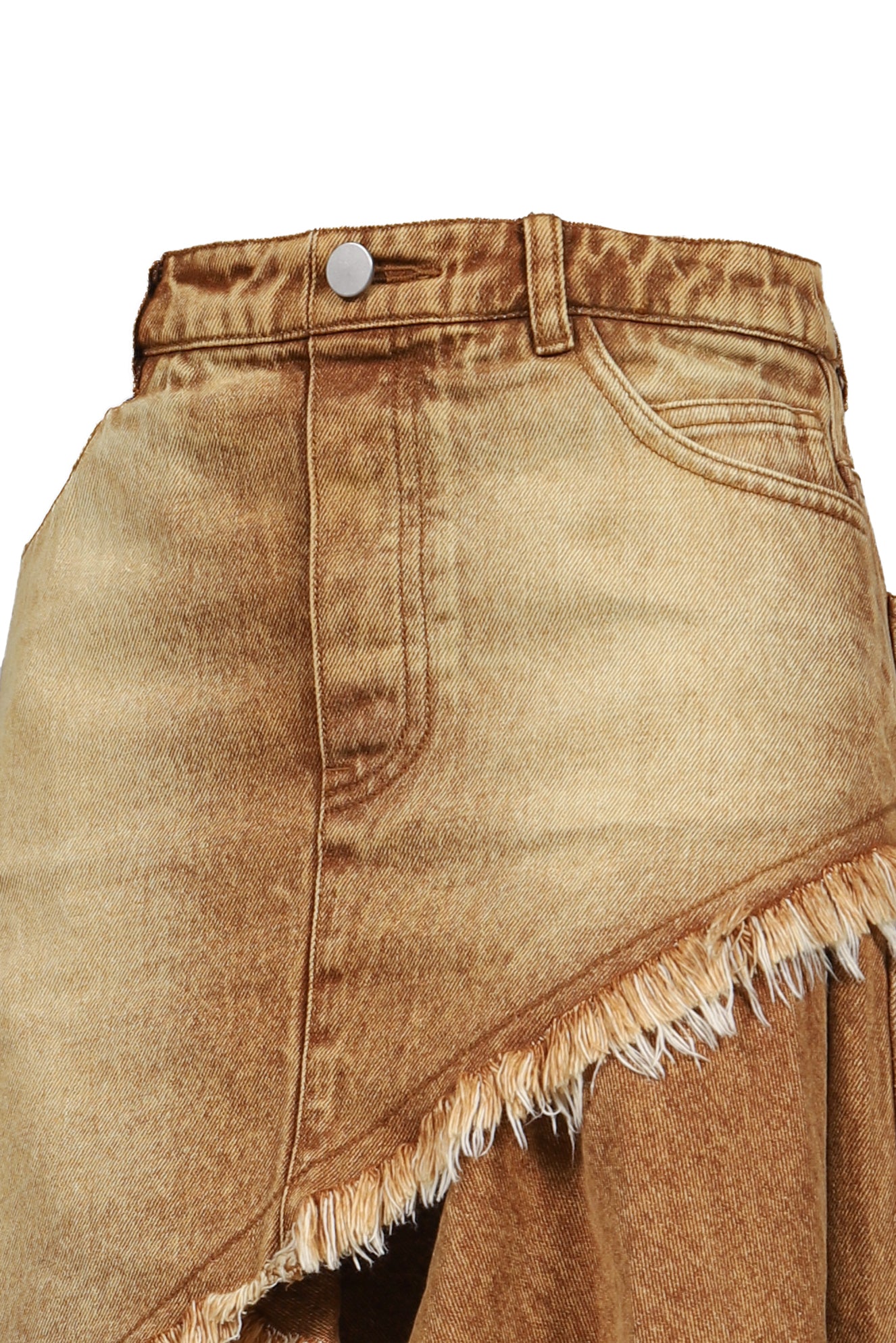 ASYMMETRY DENIM SKIRT / BRW