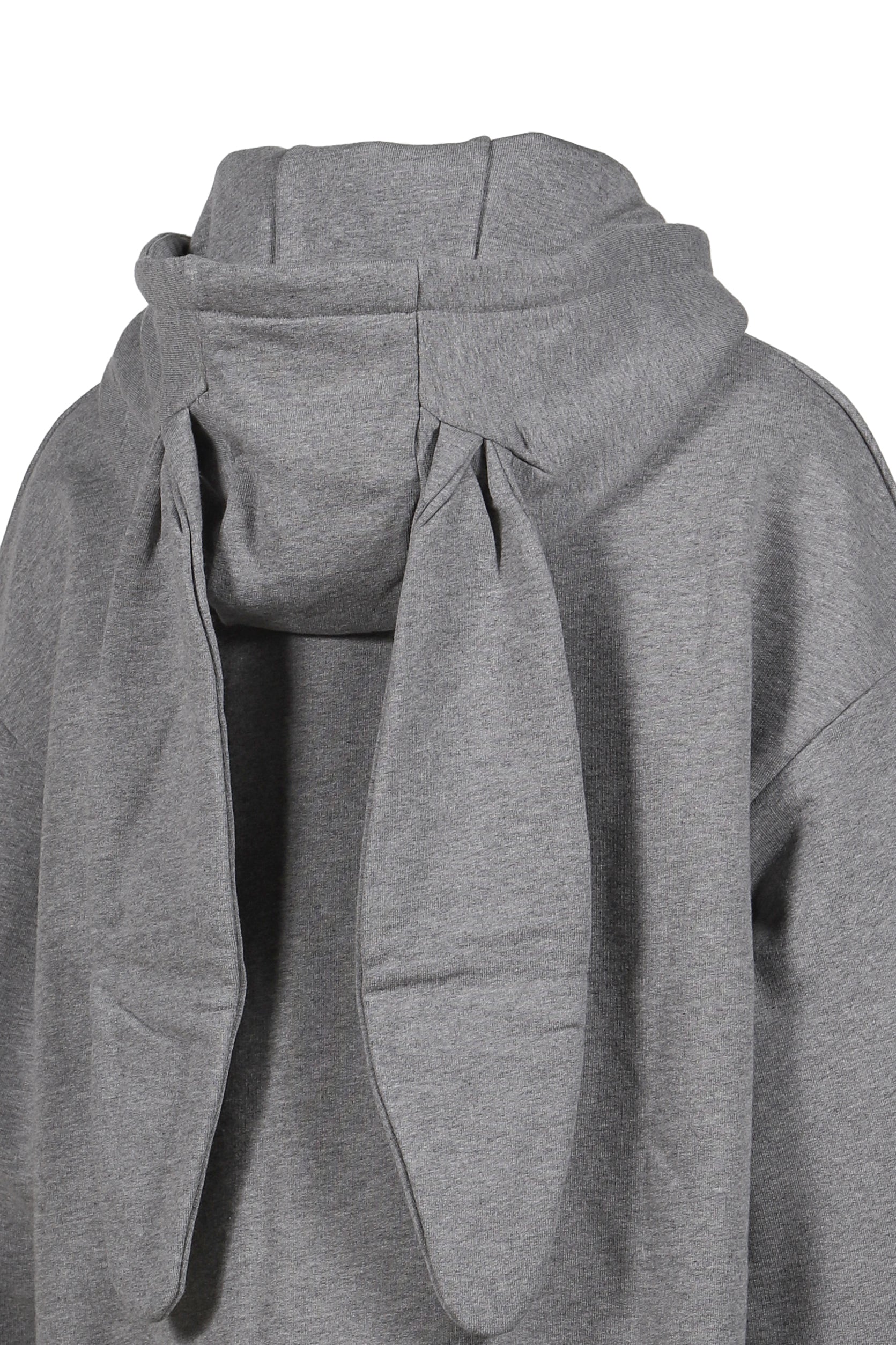 PATCH RABBIT EARS HOODY / GRY