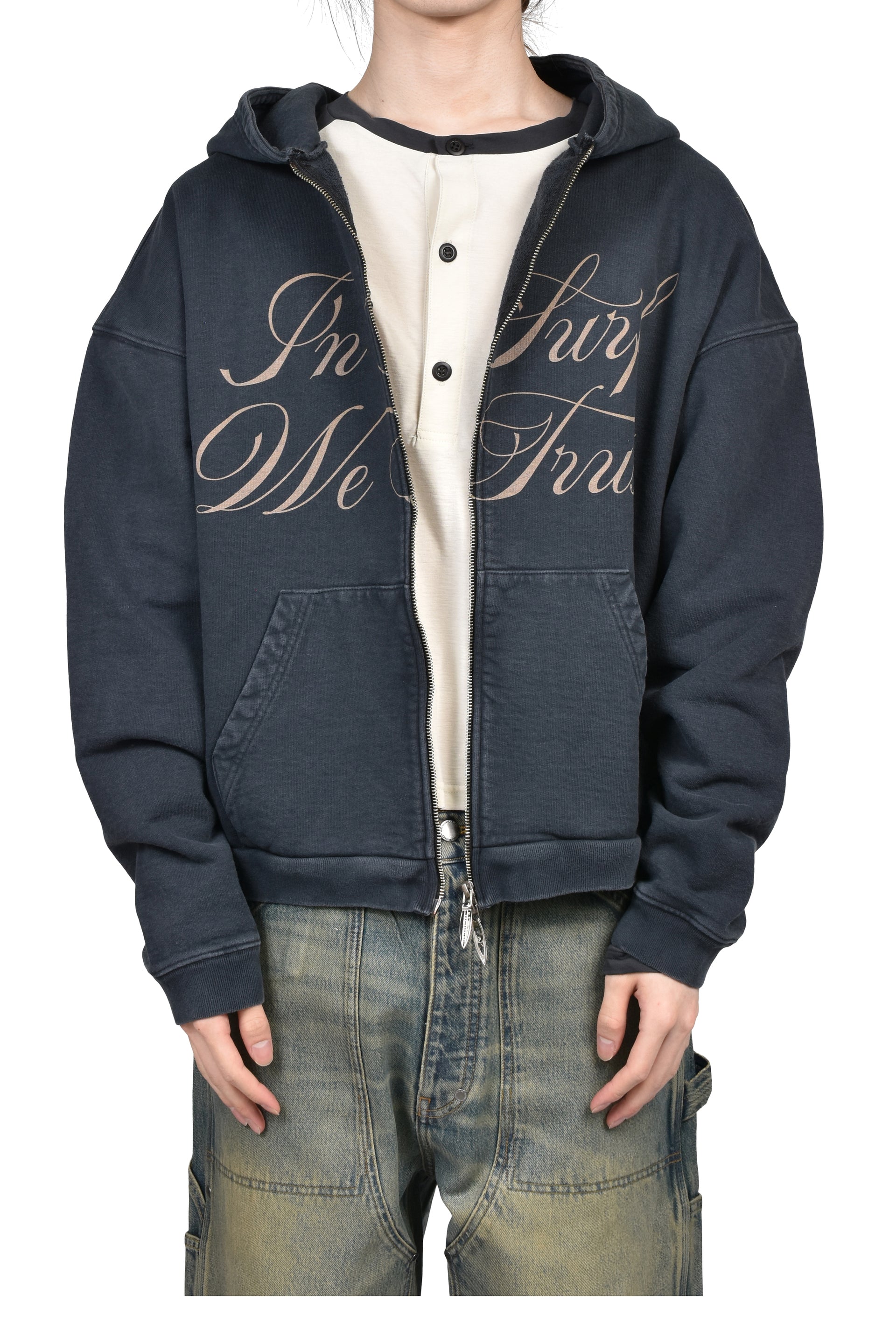 MOTOR ZIP HOODIE / BLK