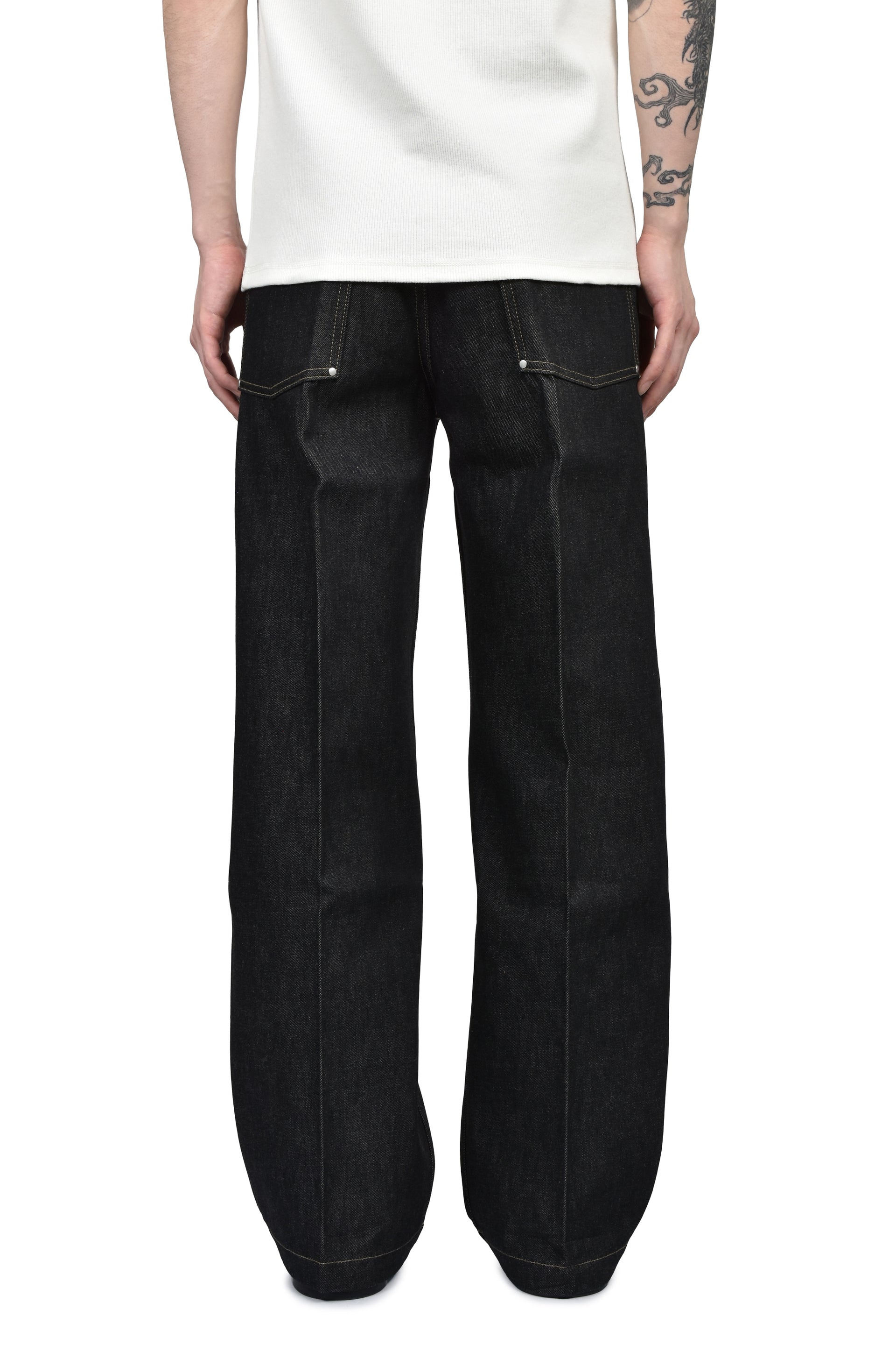 WIDE PANT WITH STUDS / SLATE