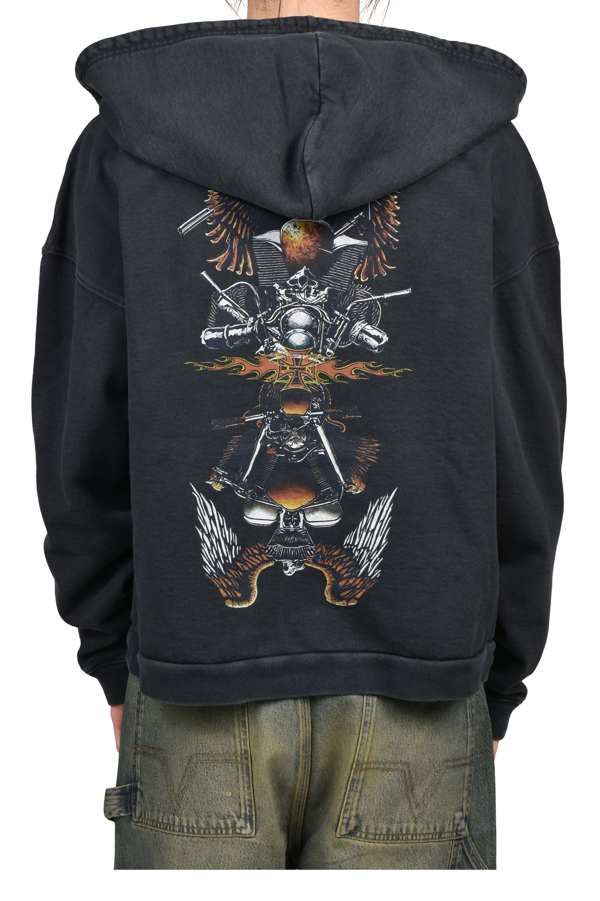 MOTOR ZIP HOODIE / BLK