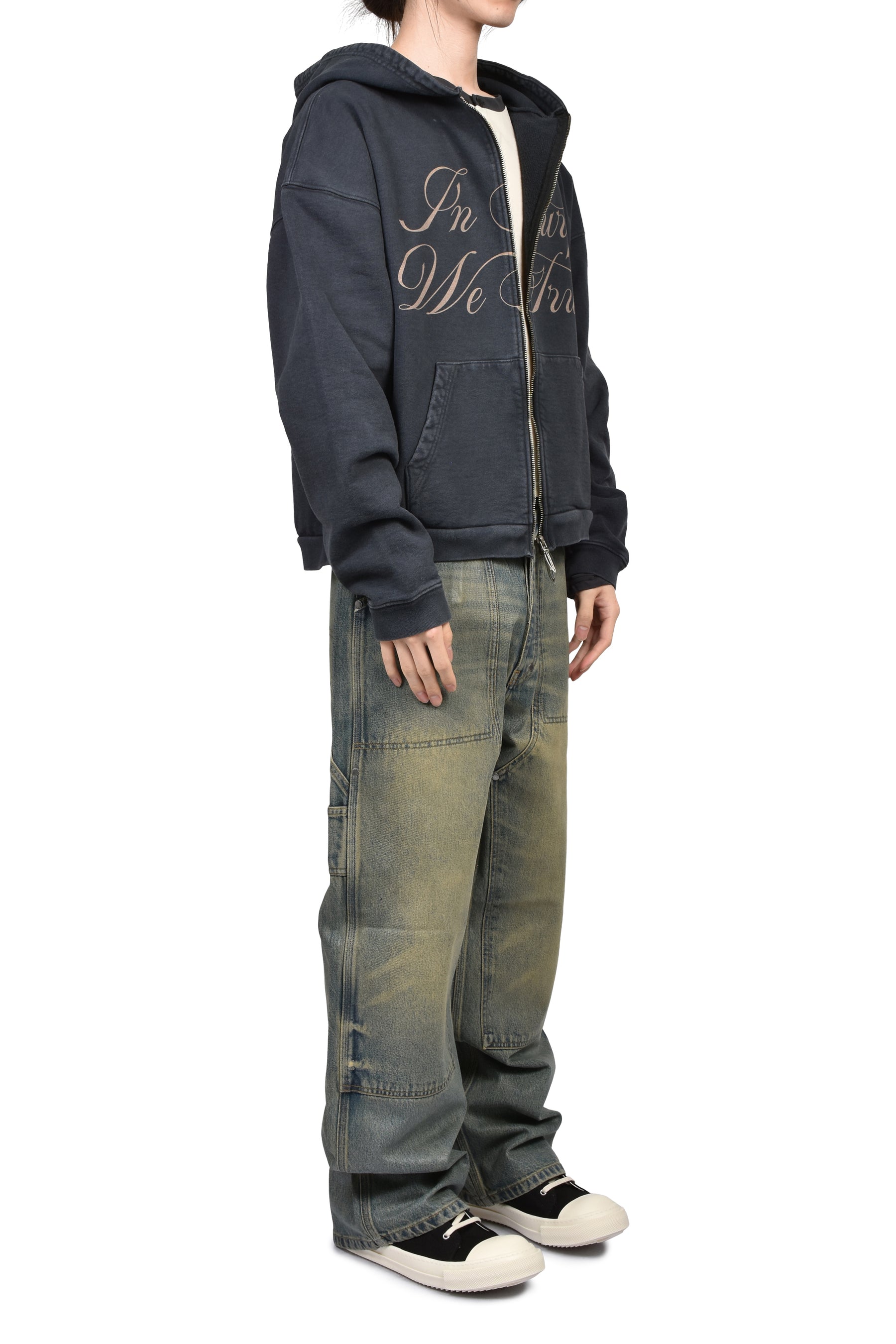 MOTOR ZIP HOODIE / BLK