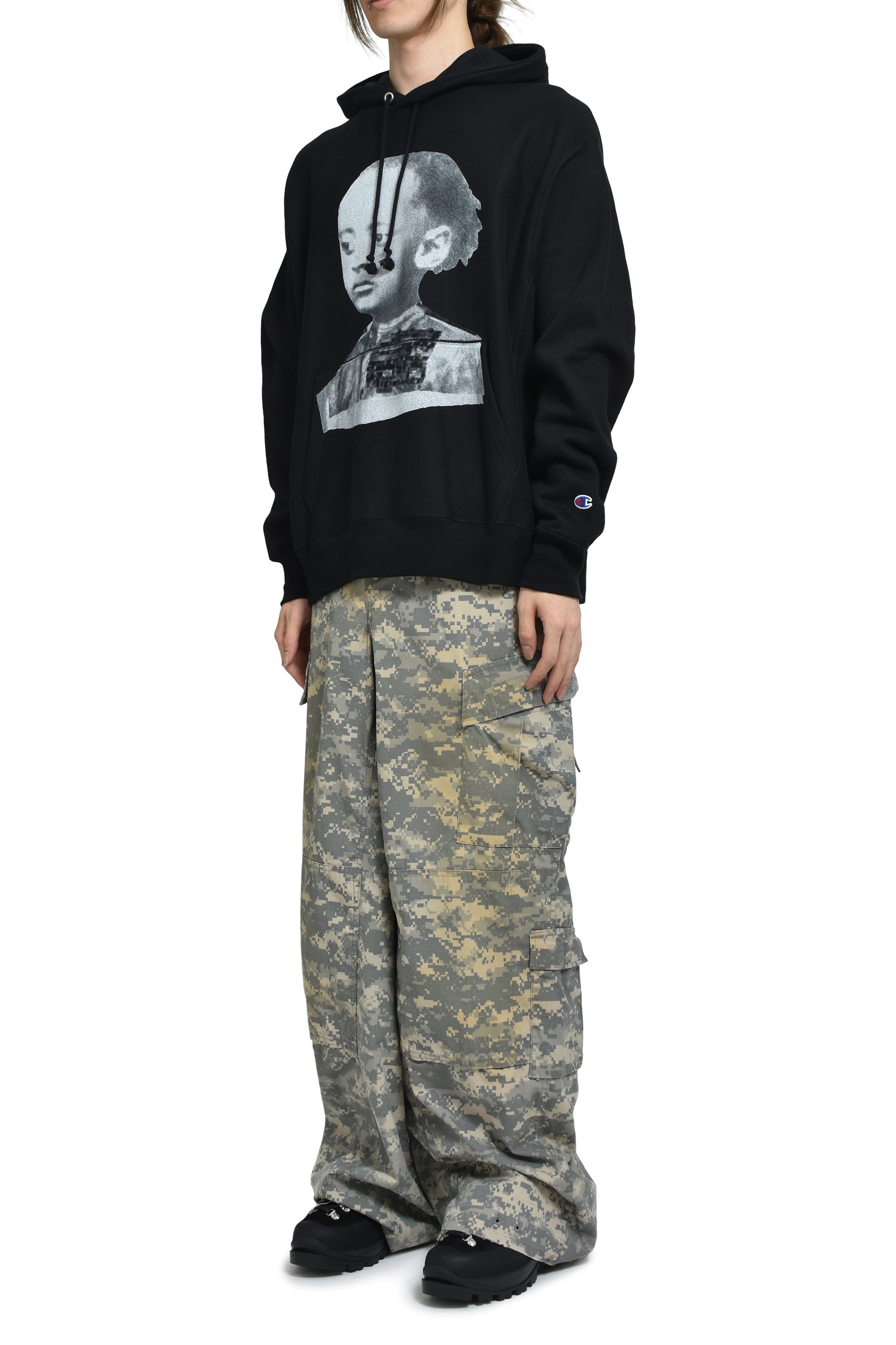 GENERAL HOODIE 01 / BLK 