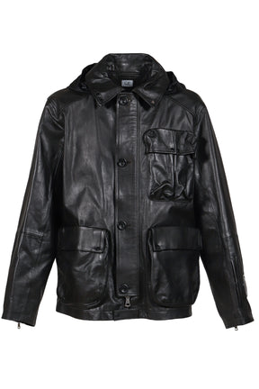 MEDIUM JACKET IN LEATHER / BLK