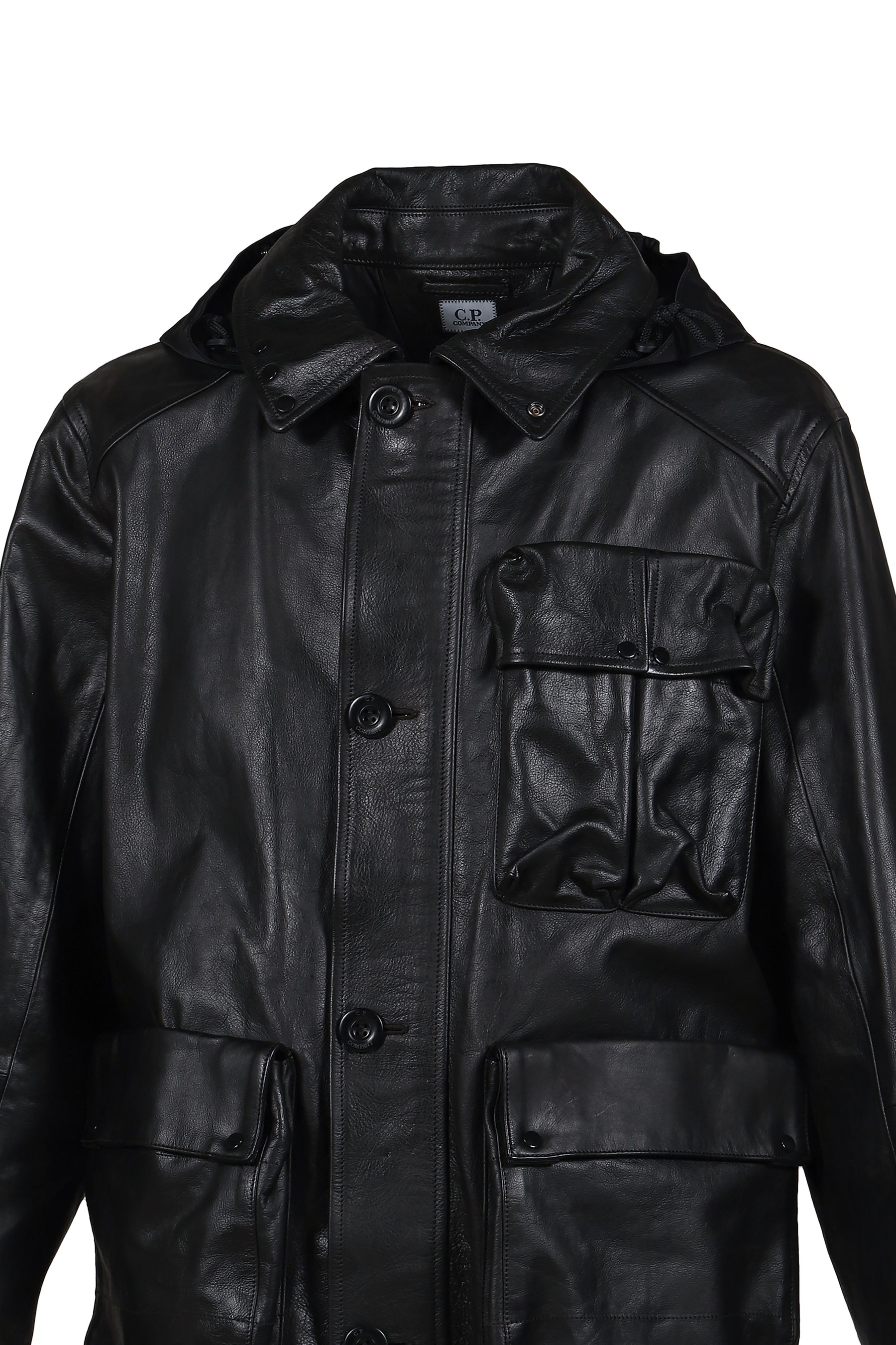 MEDIUM JACKET IN LEATHER / BLK