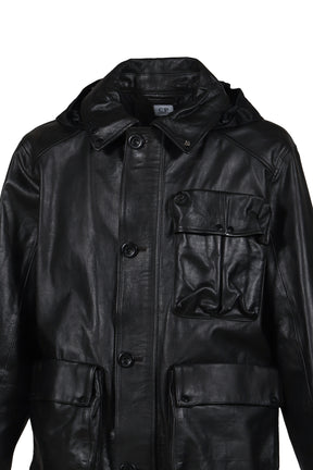 MEDIUM JACKET IN LEATHER / BLK