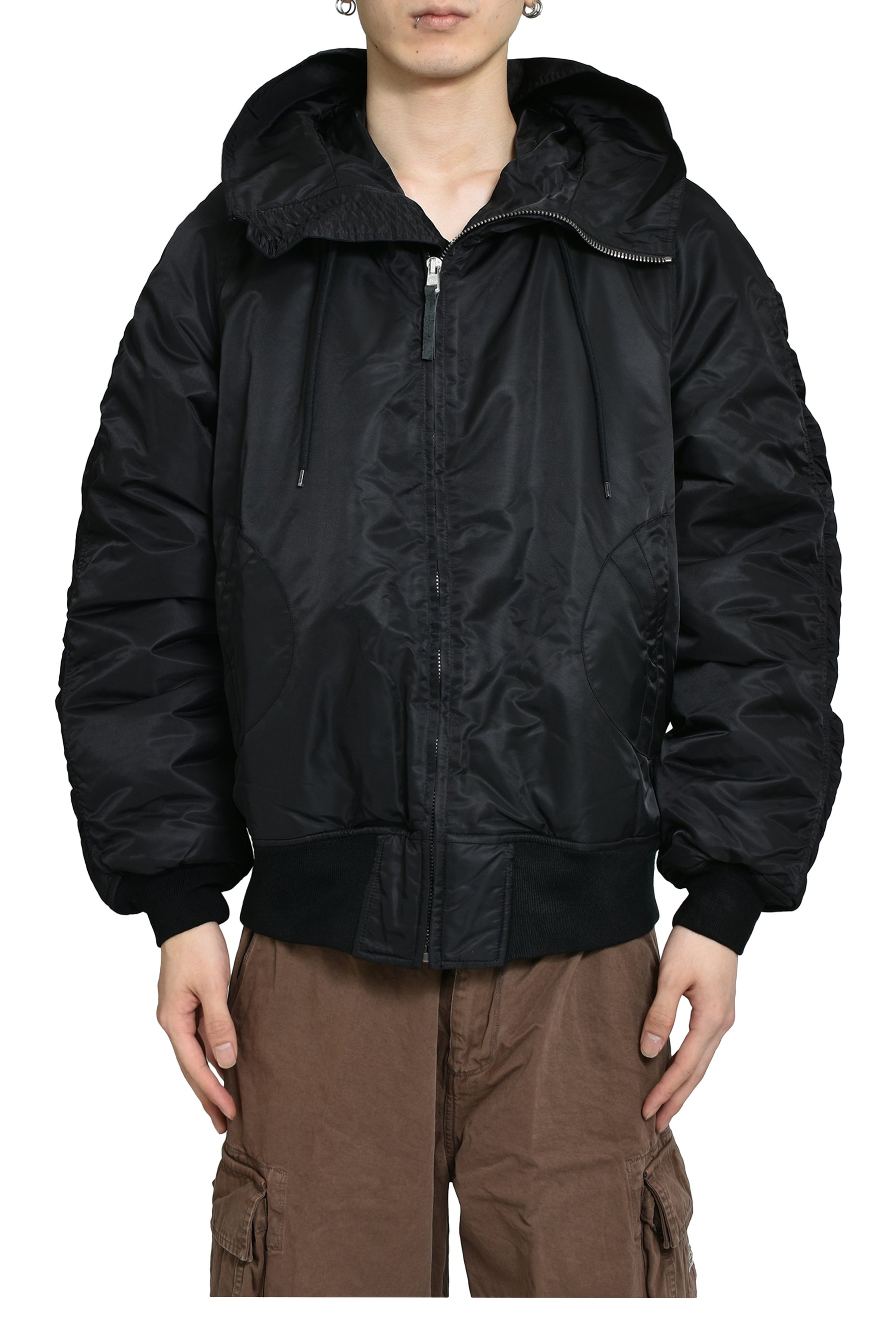 FLIGHT BOMBER JACKET WOVEN / BLK