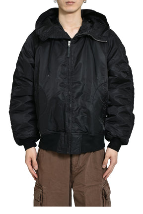 FLIGHT BOMBER JACKET WOVEN / BLK