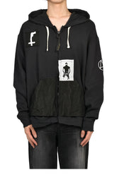 BOOTLEG ZIP UP HOODIE / BLK