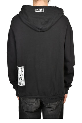 BOOTLEG ZIP UP HOODIE / BLK