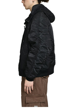 FLIGHT BOMBER JACKET WOVEN / BLK