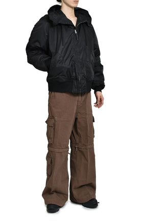 FLIGHT BOMBER JACKET WOVEN / BLK