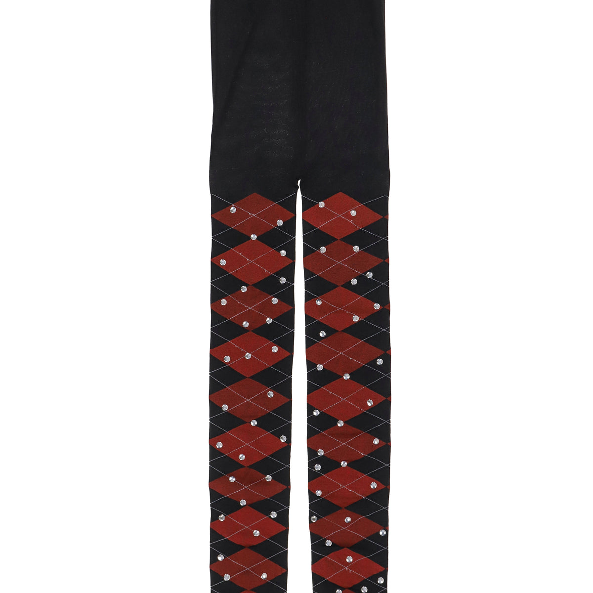 Chopova Lowena チョポヴァ ロウェナ FW26 RED ARGYLE TIGHTS / RED